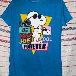 Peanuts Snoopy 'Be Joe Cool' Blue Dog Shirt